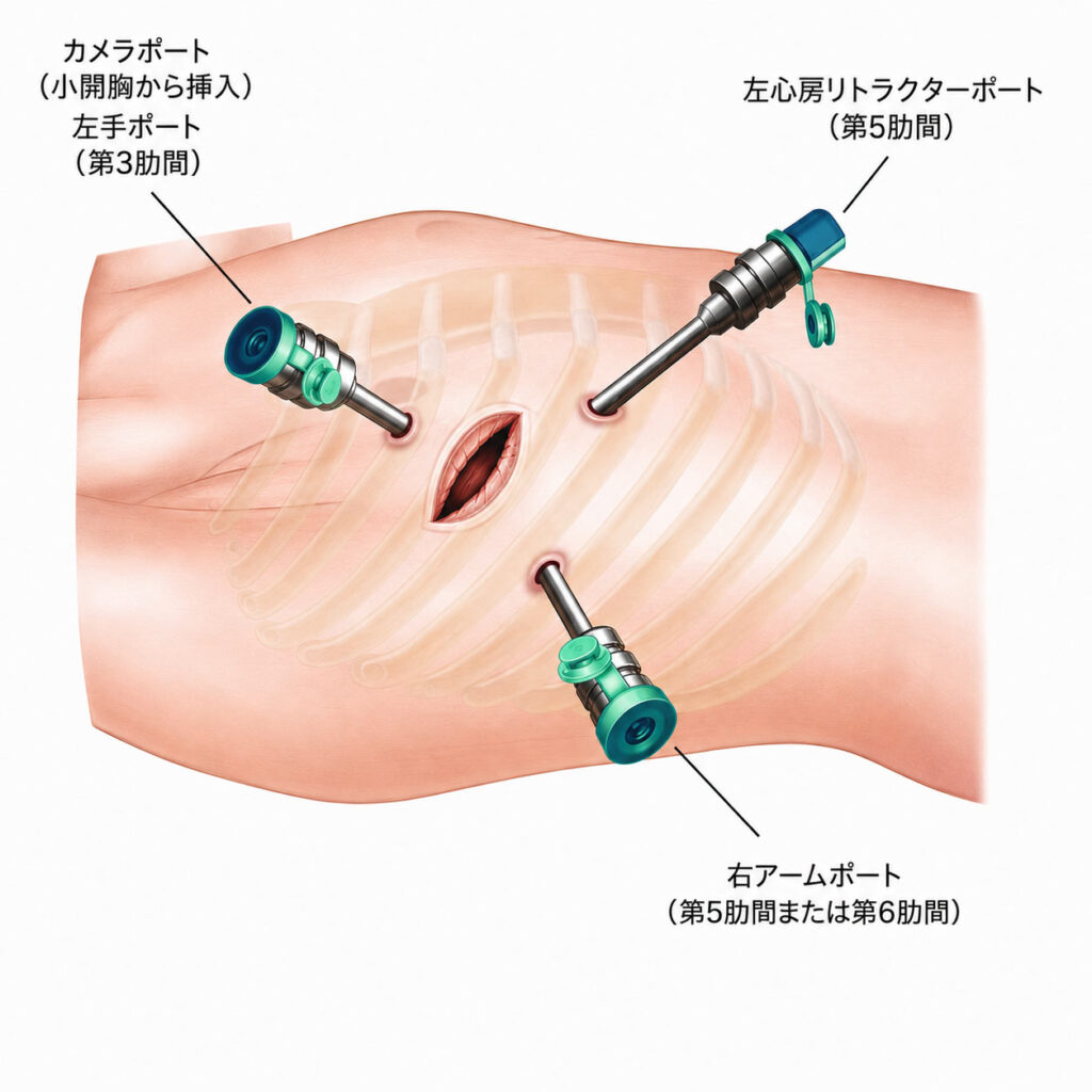 ロボット支援下心房中隔欠損症
